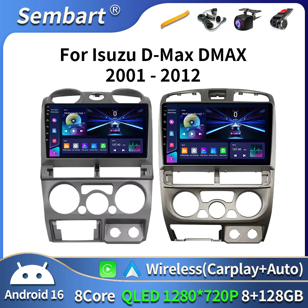 

Android 16 WIFI+4G Carplay Auto Car Radio For Isuzu D-Max DMAX 2001 - 2012 Multimedai GPS Navigation Player Stereo 2din BT DVD