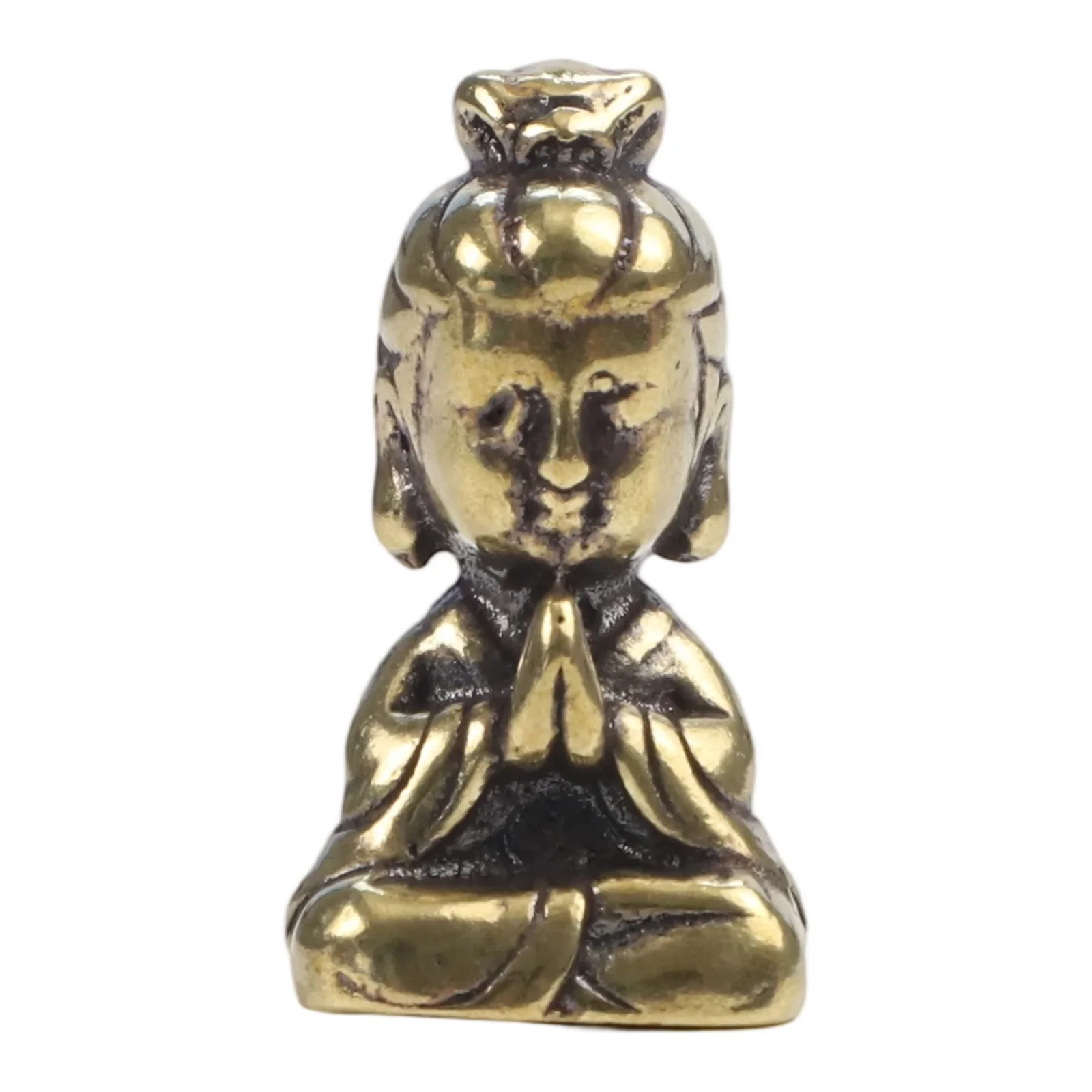 مقهى قوانيين تمثال الصينية حساسة تمثال التماثيل مكتب حلية قلادة صغيرة حية بوديساتفا النحاس البسيطة