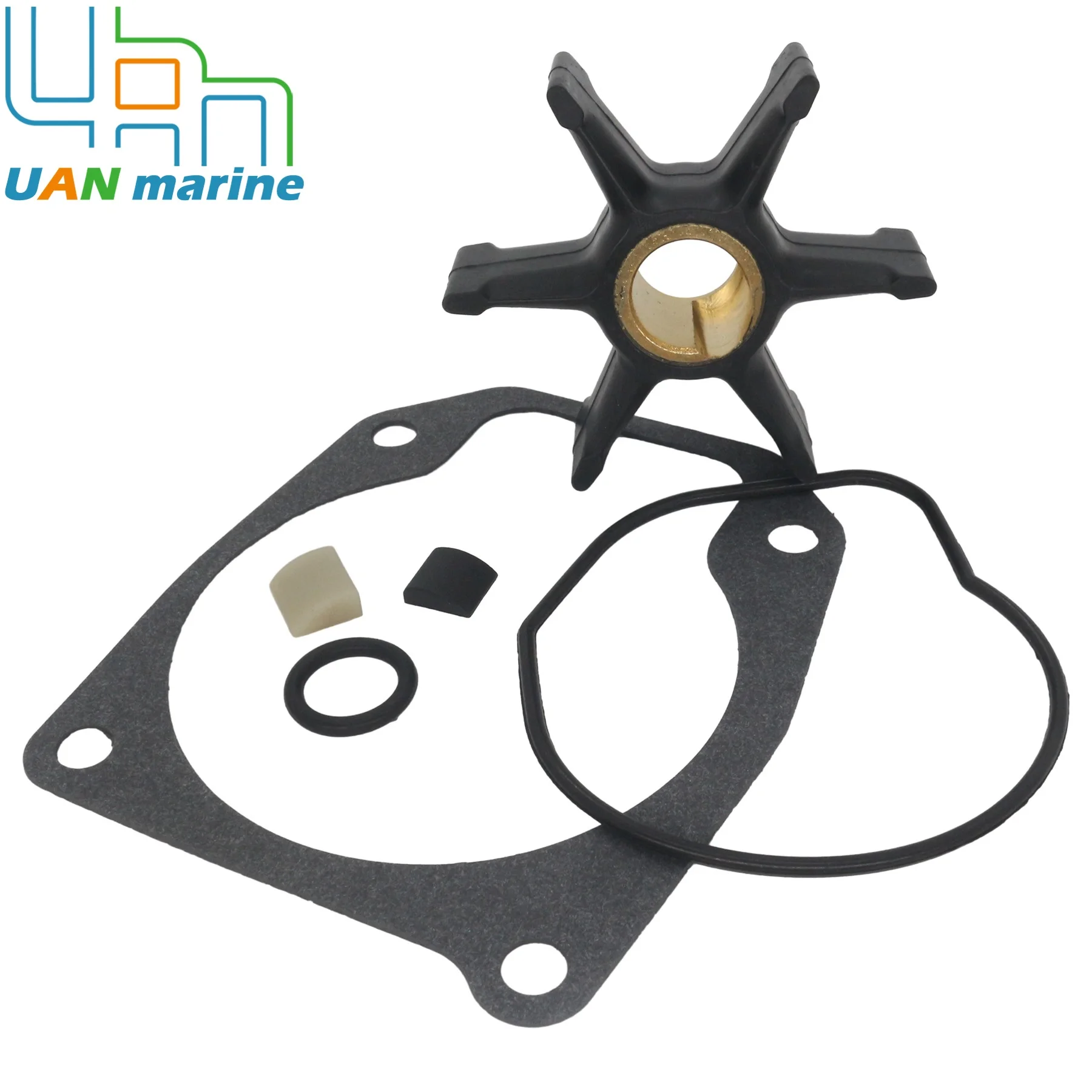 0396809 مجموعة خدمة دفاعة مضخة مياه محرك القارب لجونسون Evinrude 40 إلى 55 حصان محركات خارجية تحل محل 777214 18-3368 #6