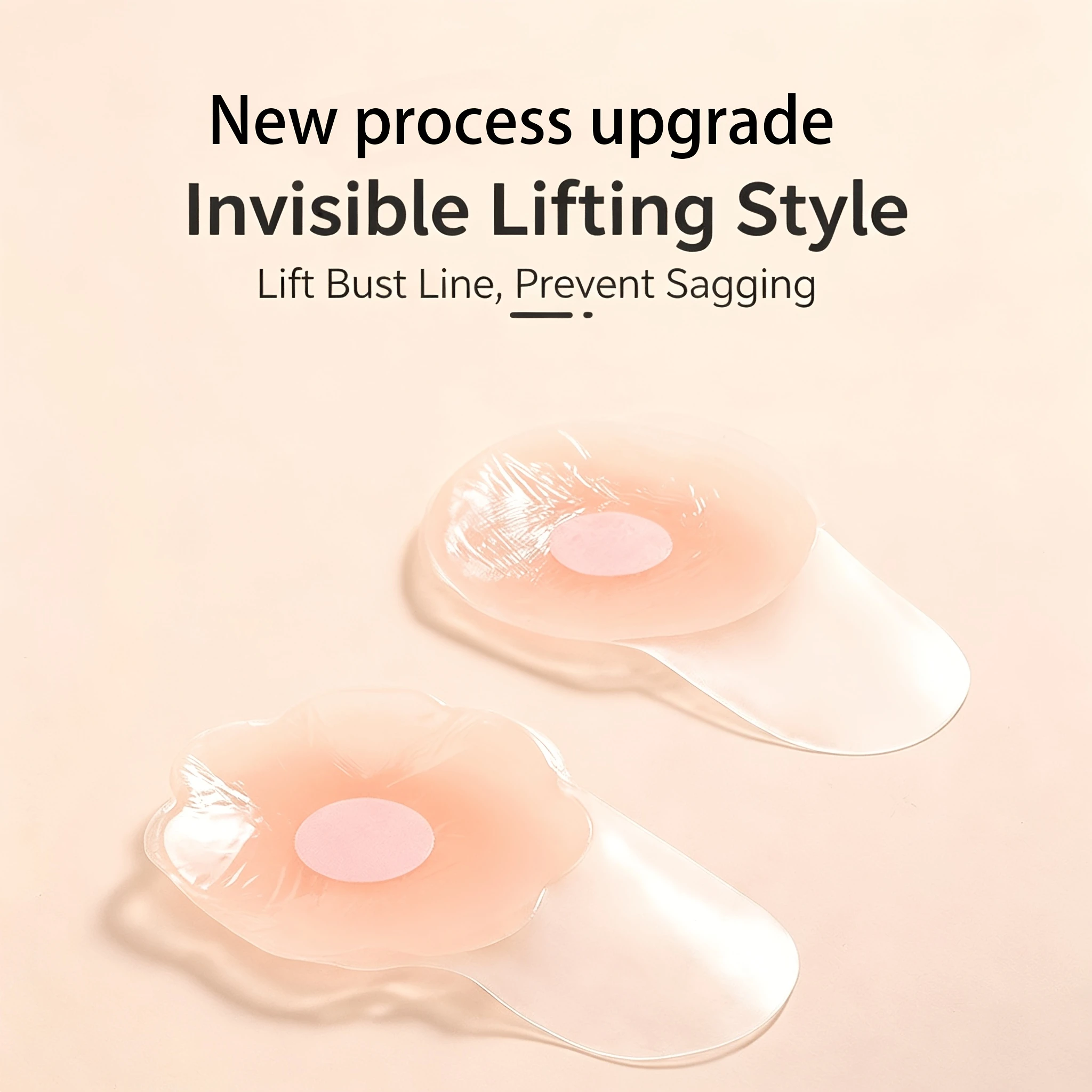 Invisible anti glare patch, circular and flower shaped, breathable and gathered chest patch, suitable for backless wedding dress