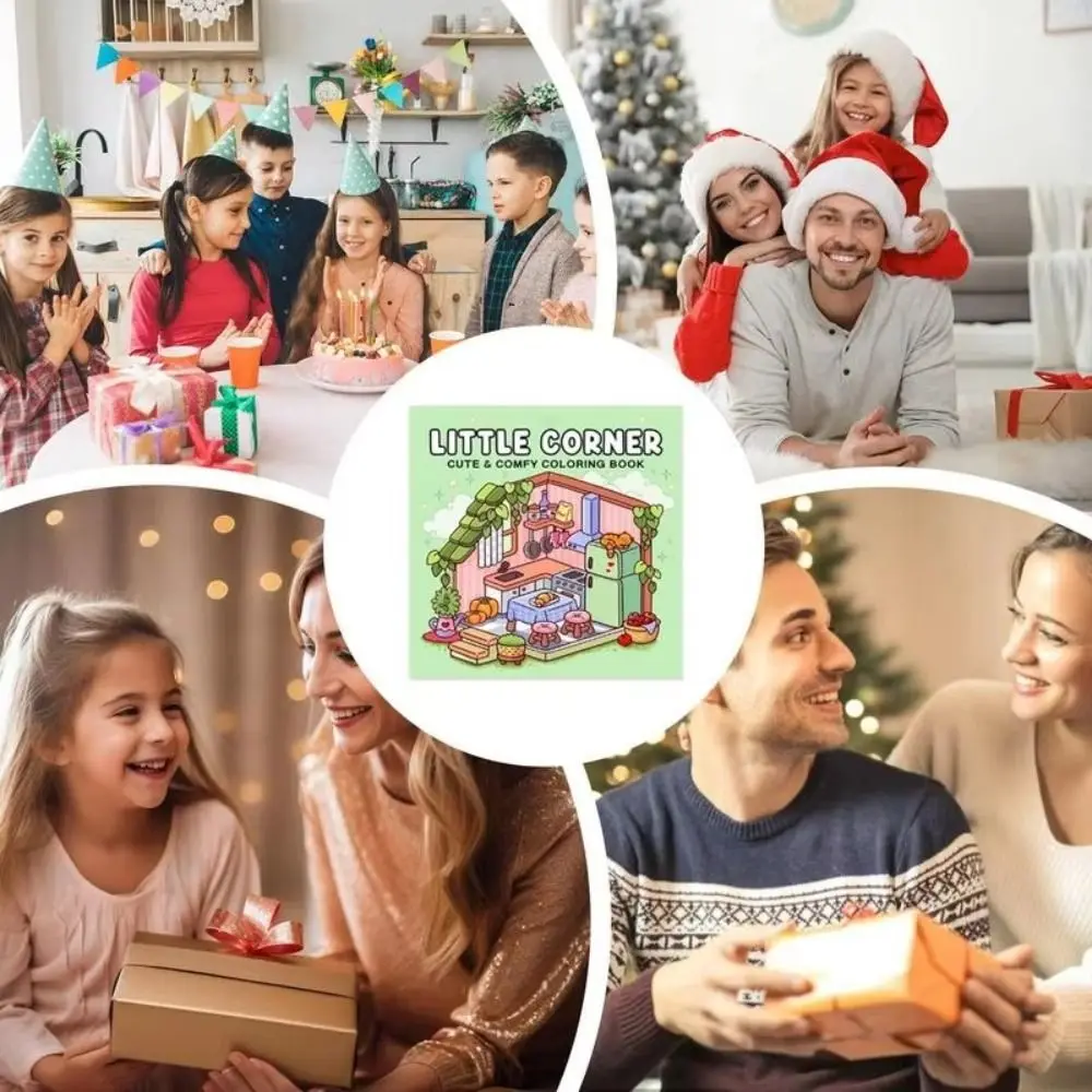 Creative Spooky Cutie Coloring Book Relaxation Gift Educational Graffiti Painting Book Doodles Book Adults and Teens