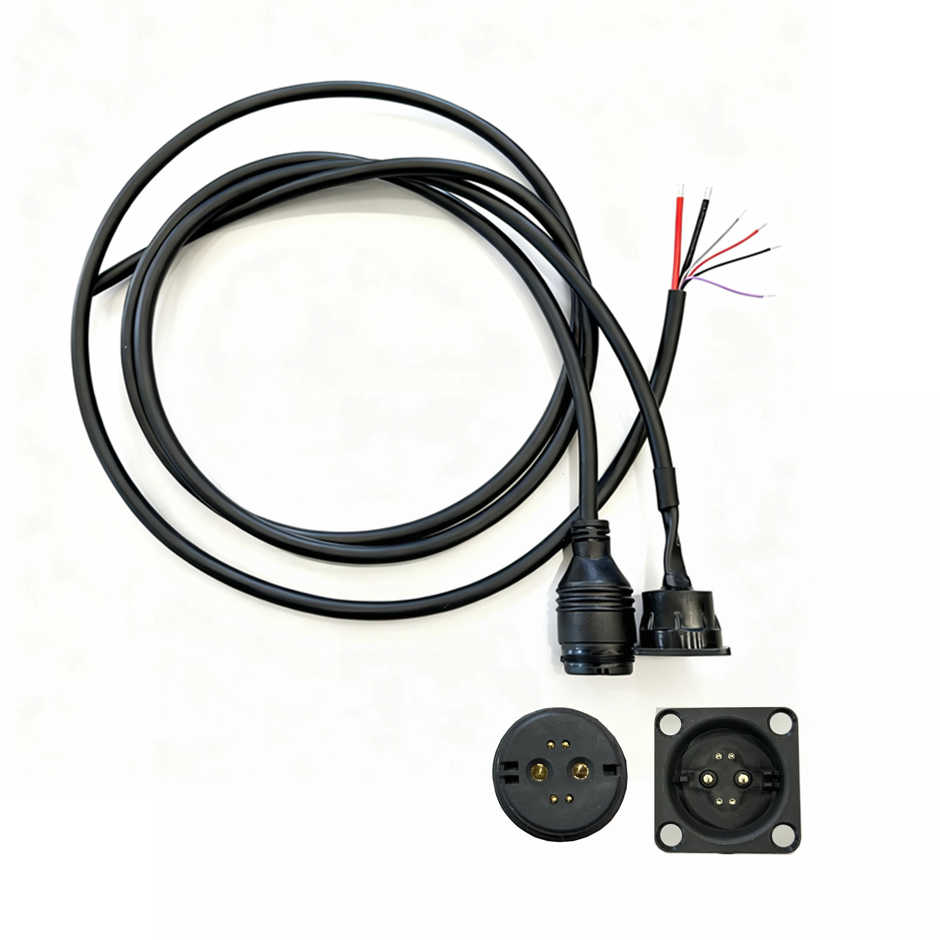 Connecteur Rosenberg pour batterie 2+4, câble magnétique, montage sur panneau, pour charge et décharge de vélo électrique, connexion rapide Powerput.