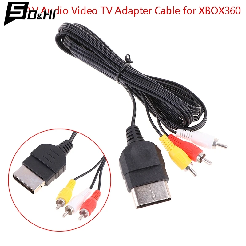 1.8M Composite AV Audio Video TV Adapter Cable for SEGA Dreamcast RCA Cord for DC