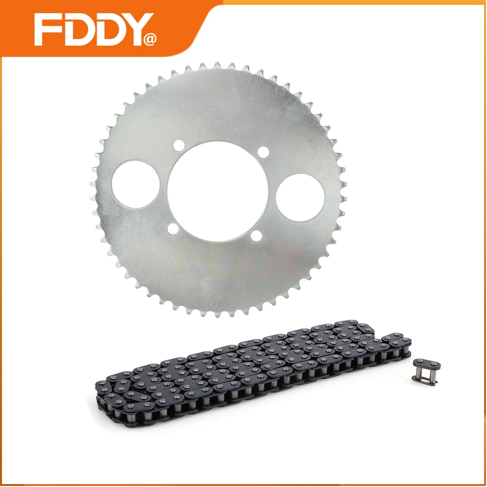 FDDY T8F chain 136Links and 54T teeth 54mm Chain plate sprocket for 47cc 49cc mini moto atv quad 2 stroke Drive System engine pa