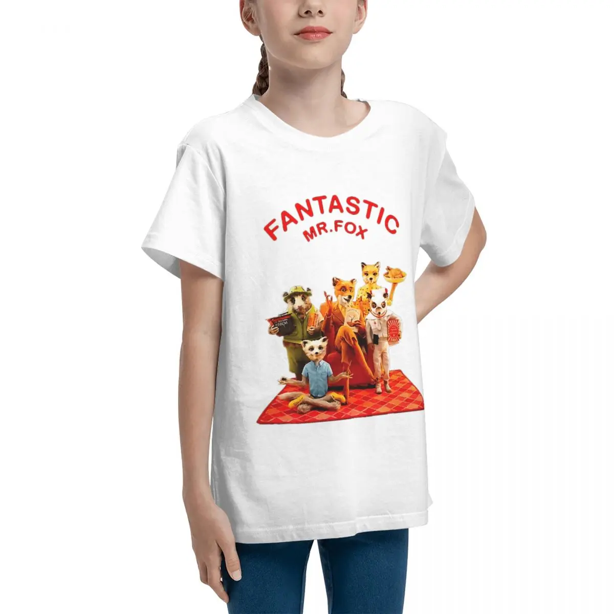 Fantastic Mr Fox Classic Graphic For Sale Top quality Travel Adolescents Basic Short Sleeve T-Shirt Harajuku T-shirts Joke