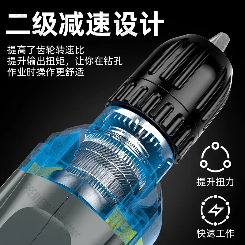 German Hand Electric Drill Household Multi-function Wired Pistol  To Power Tool Screwdriver 220V