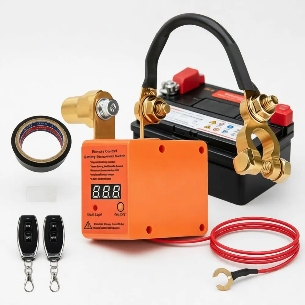 Automatic Battery Disconnect Switch 12V 24V Remote Control Power Isolator For Car Truck Anti Theft Leakage Protection Device