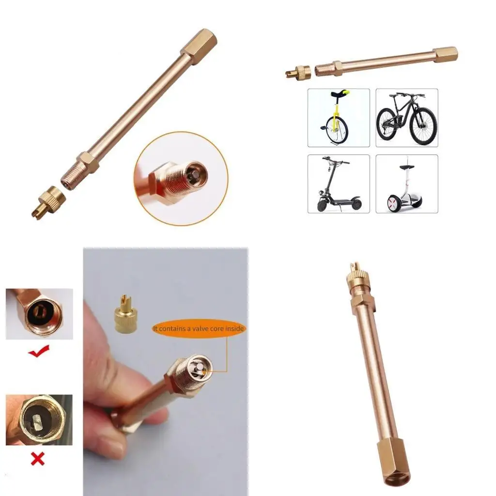 

02DE 4.3Inch Extension Tire Valves Adapter Tyre Valves Extension Adaptor for Universal Motorbike Bike Scooters