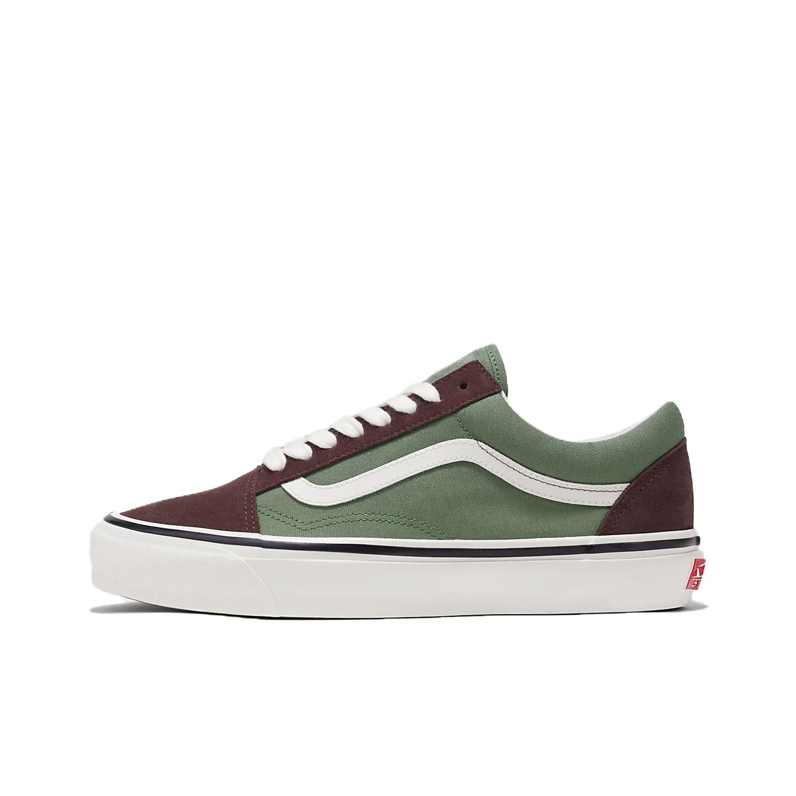 POIZON Vans Premium Old Skool Tênis de skate de cano baixo unissex verde