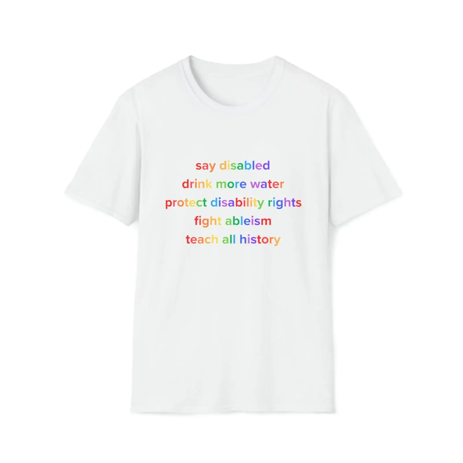 Say Disabled T shirt vintage Washed Versatile designer clothes streetwear Stylish Breathable homme fashion Stretched Unisex