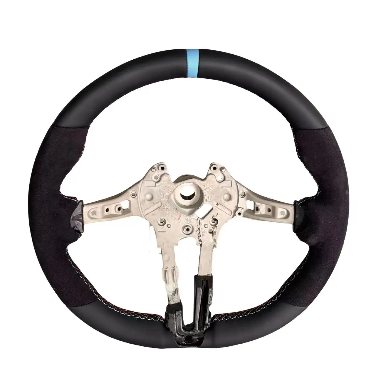 M Sport Volant Lenkrad Half Alcantara 7 Series  Upgrade LCI Fur material Steering Wheel for