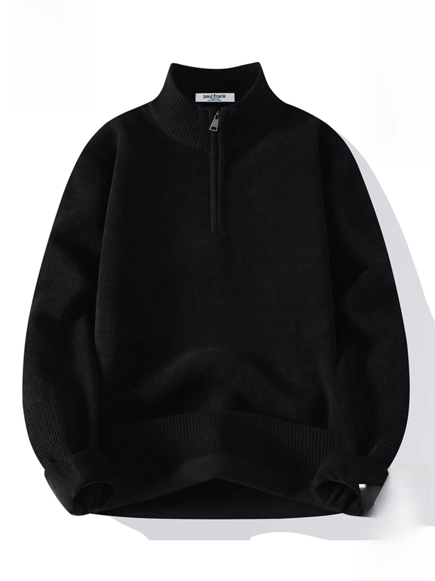 

Зимний утепленный свитер Paul Frank на флисовой подкладке, свободный крой, на молнии, модель M, повседневный, из полиэфирного волокна, теплый