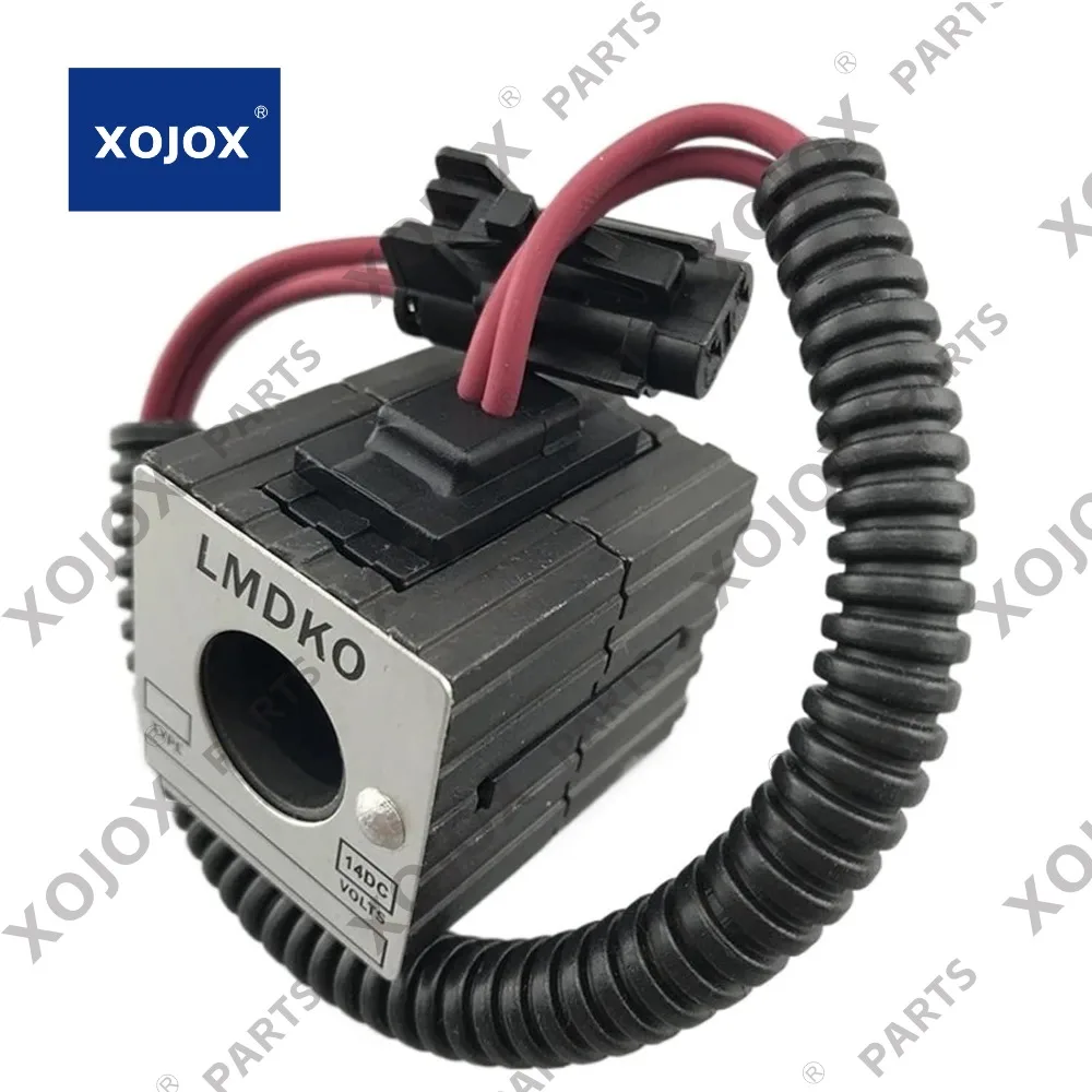 

XOJOX Excavator JCM Pilot Safety Lock Solenoid Valve Coil Inner Diameter 16mm Height 42mm(DC12V)