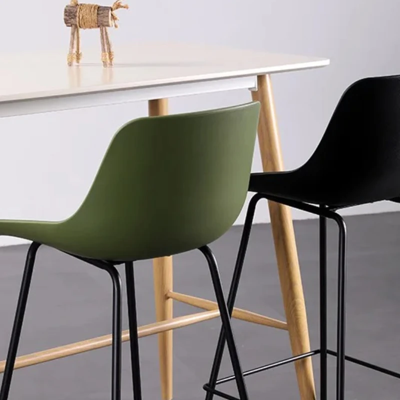 

Waterproof Black Bar Chair Kitchen High Back Lounge Office Barhocker Counter Height Chairs Taburetes Altos De Cocina Furniture