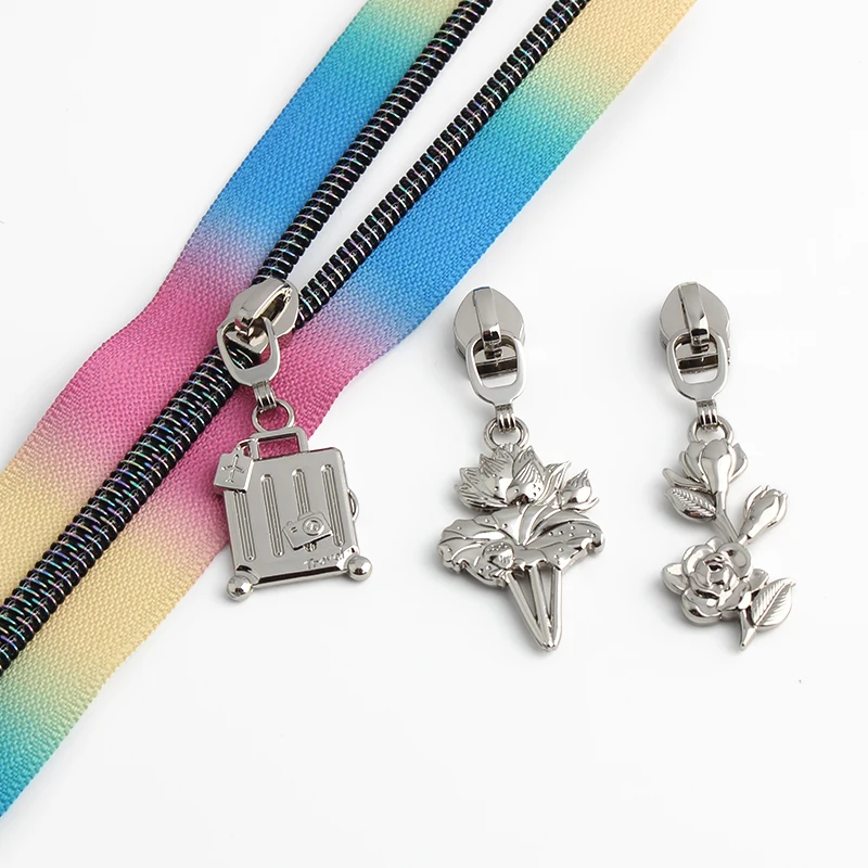 5/10/20개 5 #   나일론 지퍼 테이프 용 지퍼 슬라이더 의류 가방 지갑 장식 지퍼 헤드 수리 키트 재단사 도구 바느질 액세서리