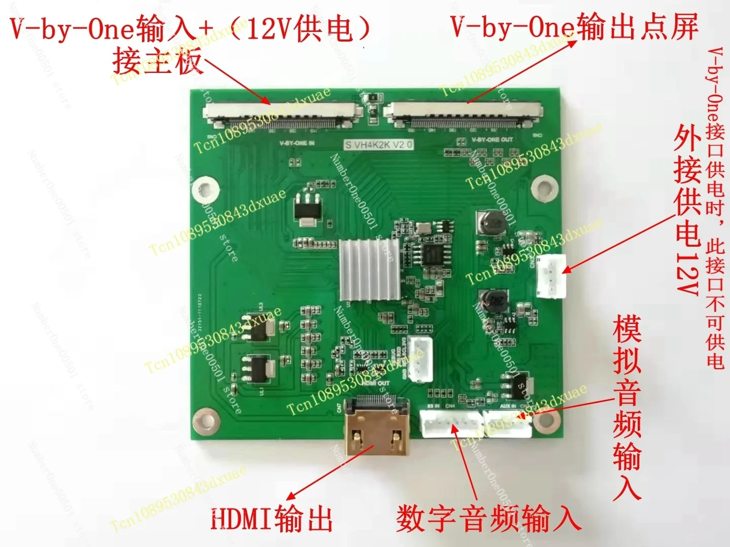 V-by-One to HDMI Board Vbyone VBO to HDMI Board Output Support 4k2g 1080P Resolution