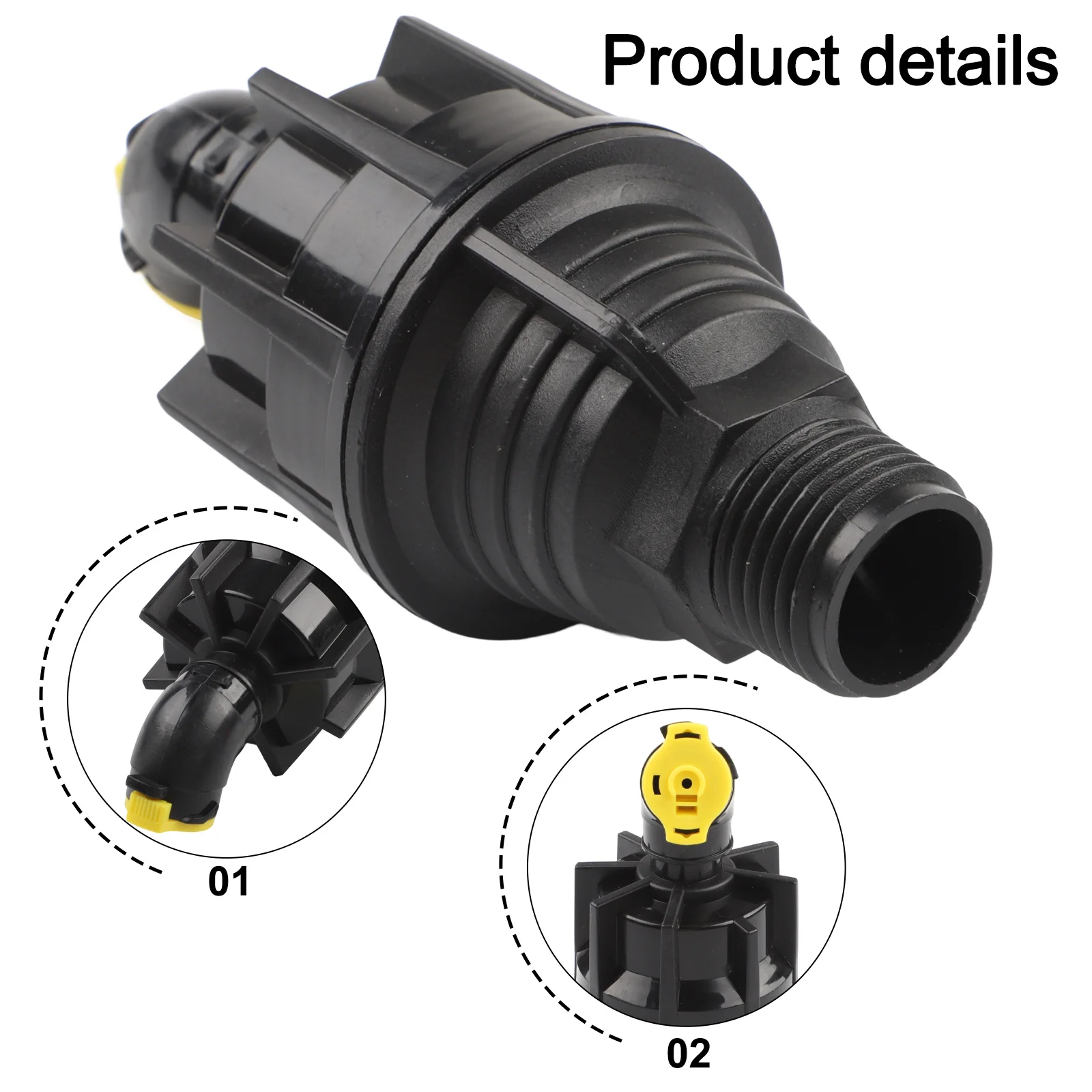 360 Degree Water Nozzle Adjustable Spraying Range Automatic Irrigation Nozzle Flow Rate 0.5-0.7 M Spraying Radius 5-10m
