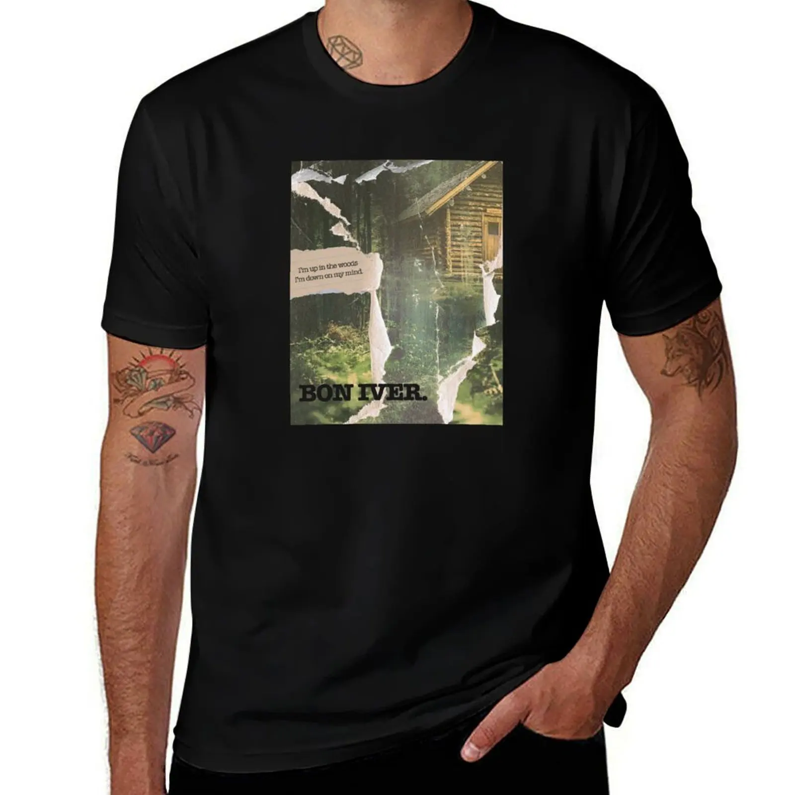 

Woods - Bon Iver T-Shirt korean fashion plus size clothes Short sleeve tee oversized t shirt mens workout shirts