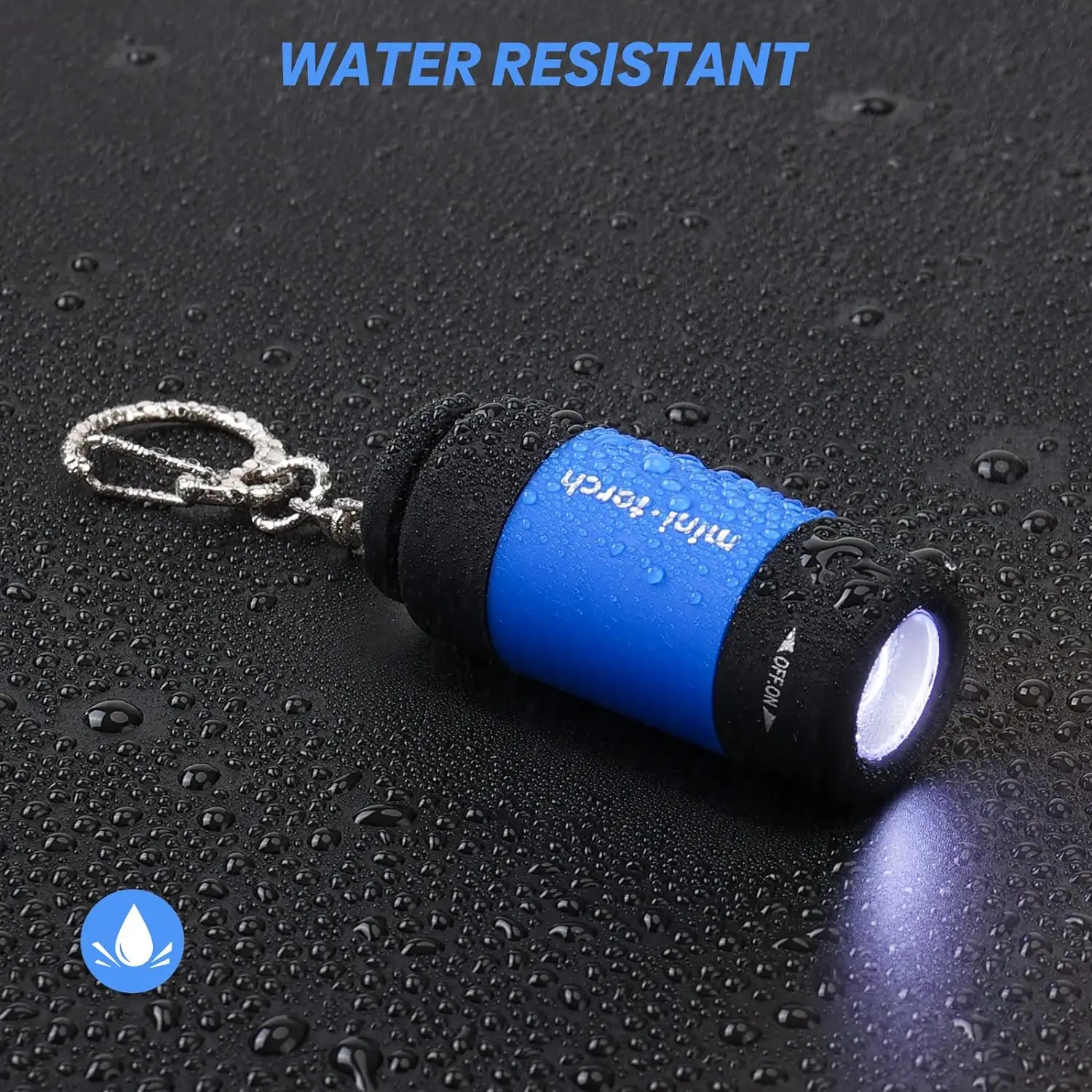 Imagem -02 - Led Usb Recarregável Mini Torch Light Chaveiro Lanternas de Bolso Lâmpada Impermeável ao ar Livre Caminhadas Camping Iluminação de Emergência