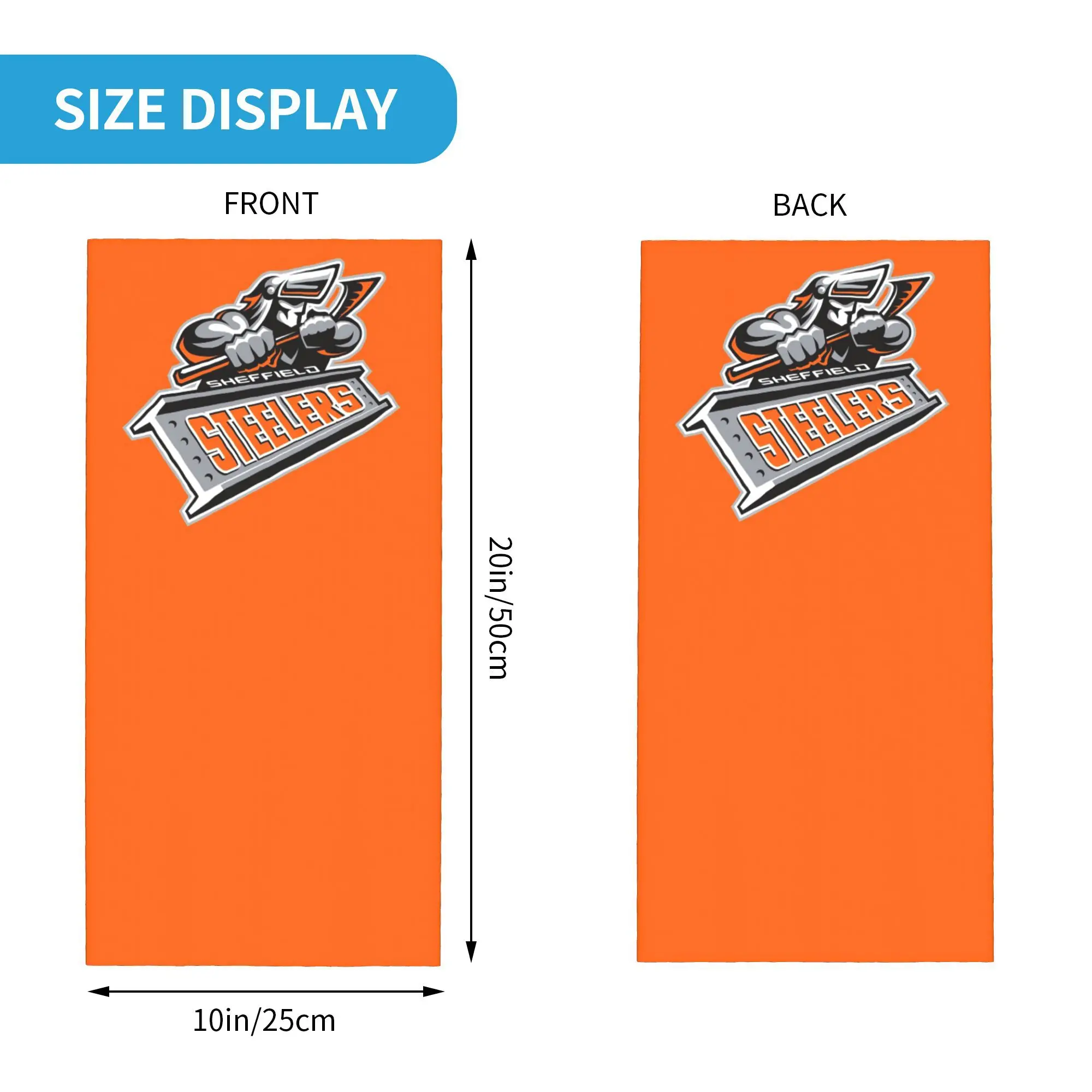 وشاح قناع مطبوع للرقبة من Sheffield Steelers، وشاح دافئ لركوب الدراجات للجنسين والكبار قابل للغسل