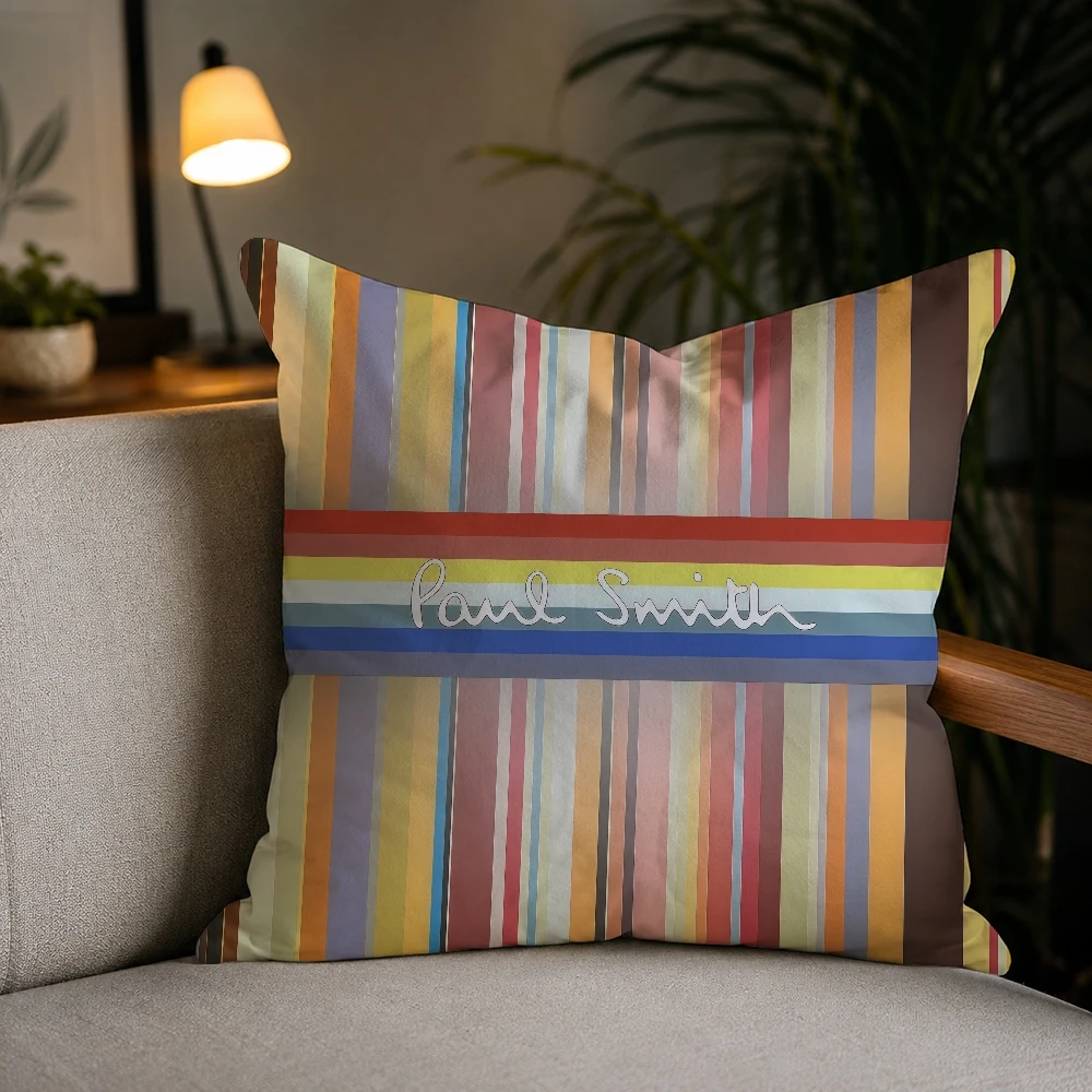 P-Paul S-Smith Fashion BrandPillow Case Plush Pillow Cases Home Decoration Pillow Cover for Sofa Bed Chair Living Room