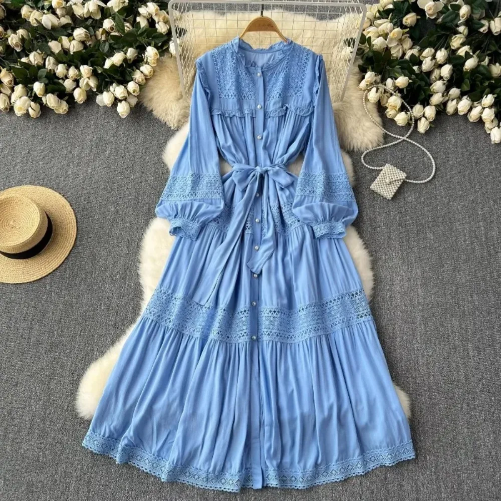 blue long sleeve bandage dress LONG SLEEVE Dress DAZED Blue Bandage Dress / XS main image 1