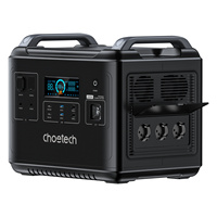 Choetech Portable Power Station LiFePO4 1997Wh 2000W Power Bank Black (BS006 Super Mini)