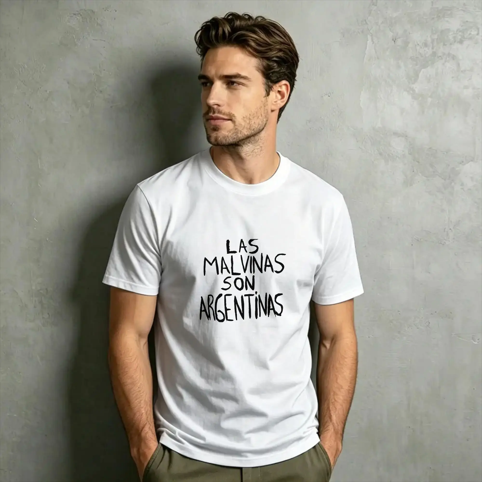 Casual T Shirt Summer Las Malvinas Son Argentinas Argentinian Latino Immigrants Hip Hop T Shirts  100% Cotton Tshirt  Tees