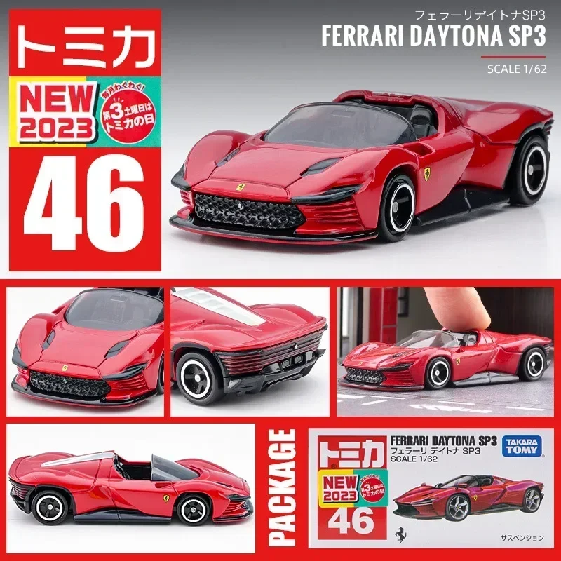 TAKARA TOMY Tomica Ferrari 1/64 Mini Diecast modello in lega giocattoli per auto veicoli sportivi in metallo vari stili regali per bambini ragazzi