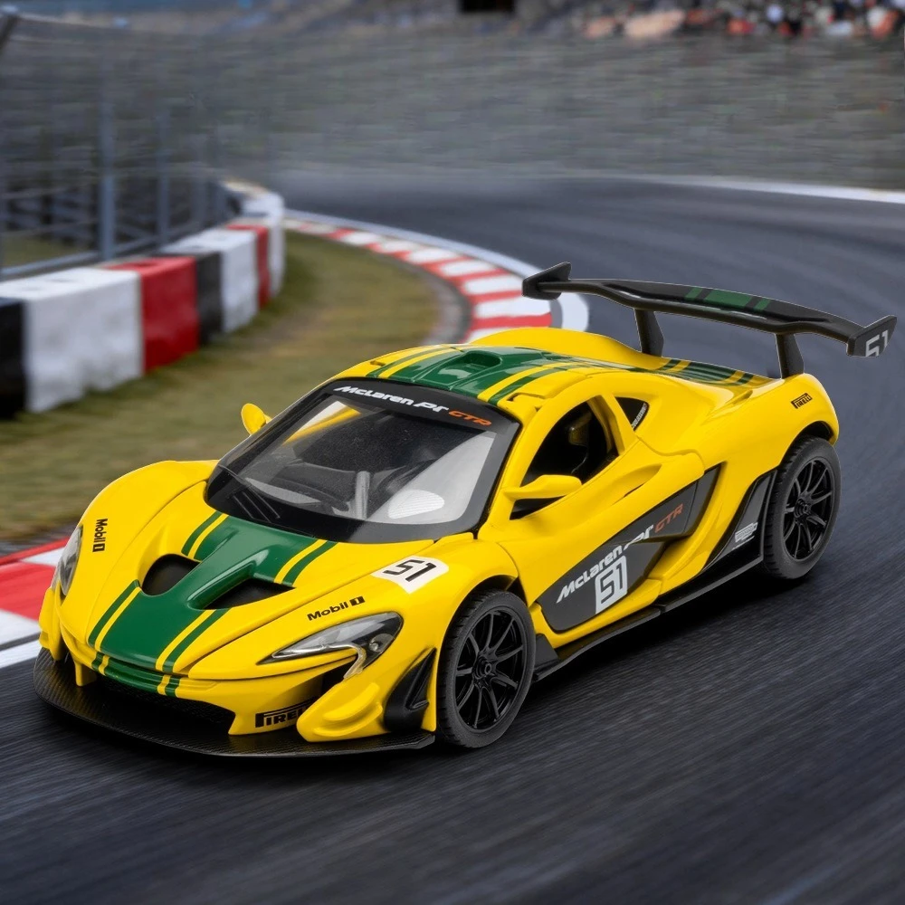 

(Acrylic Box) Simulation 1：32 McLaren 750S Alloy Car Model Ornament Toy Wholesale Dropship