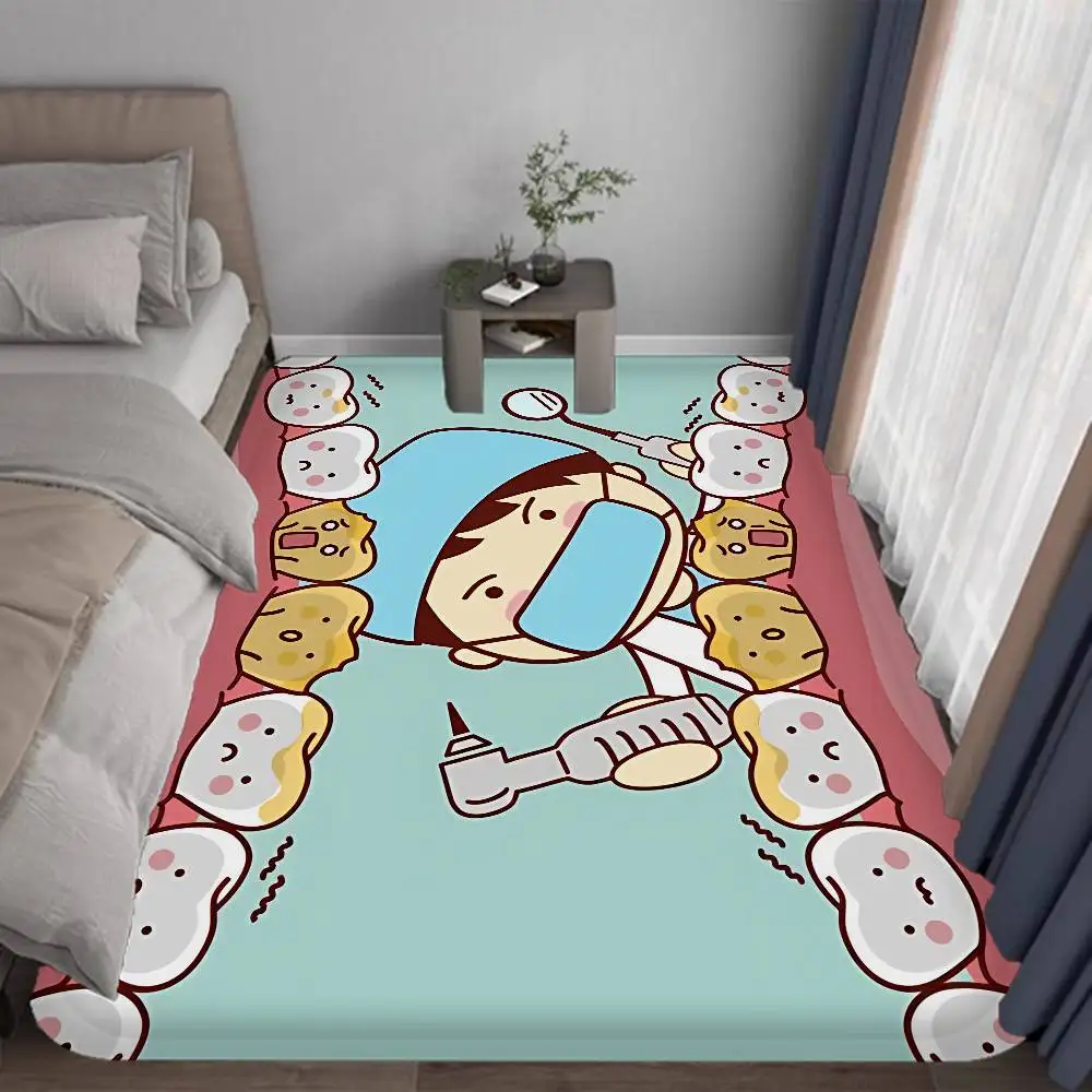 The Dentist Tooth Door Mat Cheaper Anti-slip Modern Living Room Balcony Printed Bedside Mats