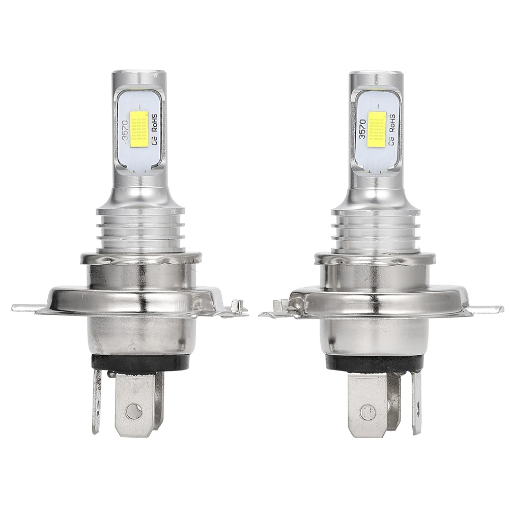2Pcs CSP 100W H4 H7 Super Bright Led Car Daytime Running Driving Fog Light Lamp 6000K Auto Driving Headlight High Low Beam Bulbs