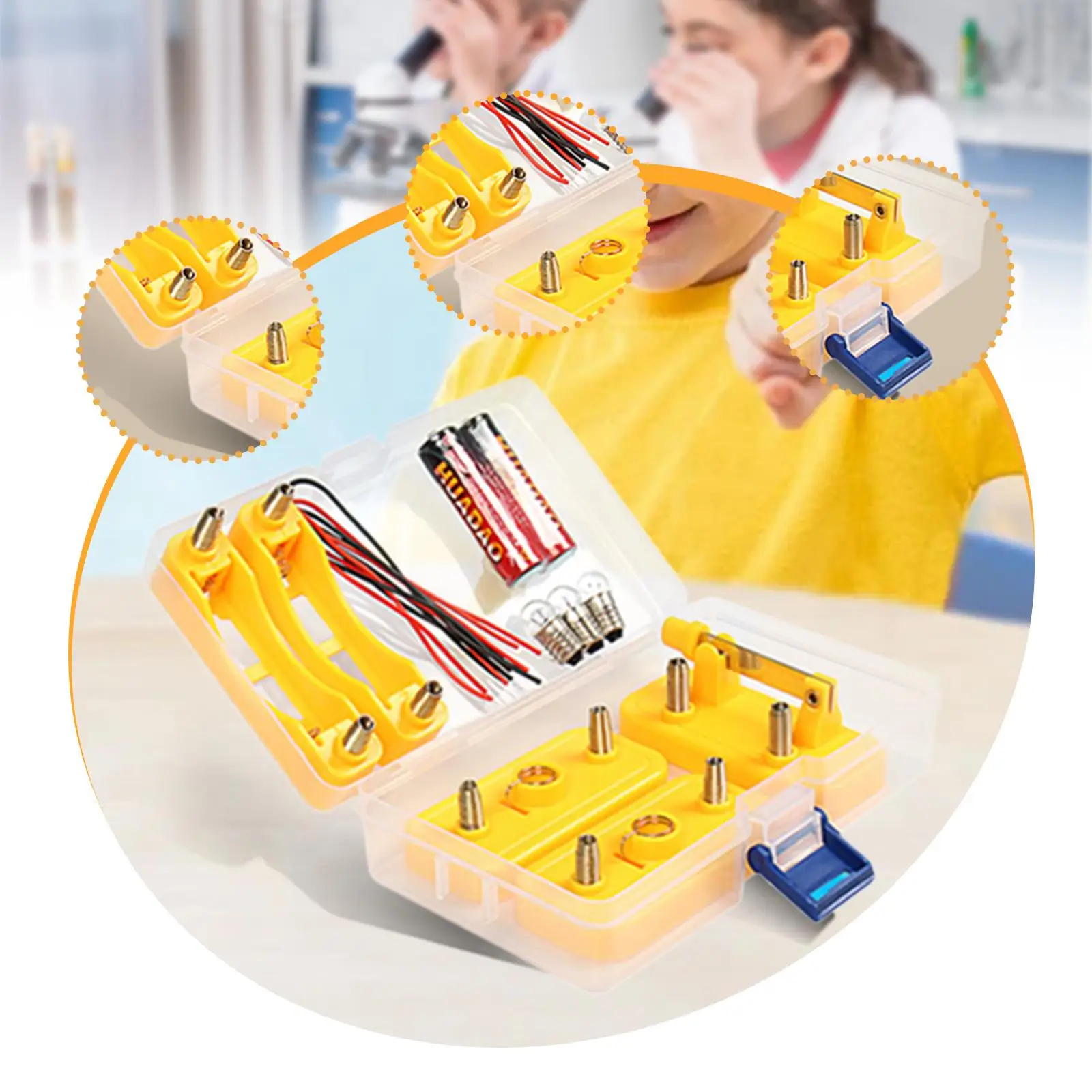 

Набор для экспериментов по цепу электричества, поделки, начальная электроника, физика, базовая для классной комнаты, проекты «сделай сам», подарок на день рождения для студентов