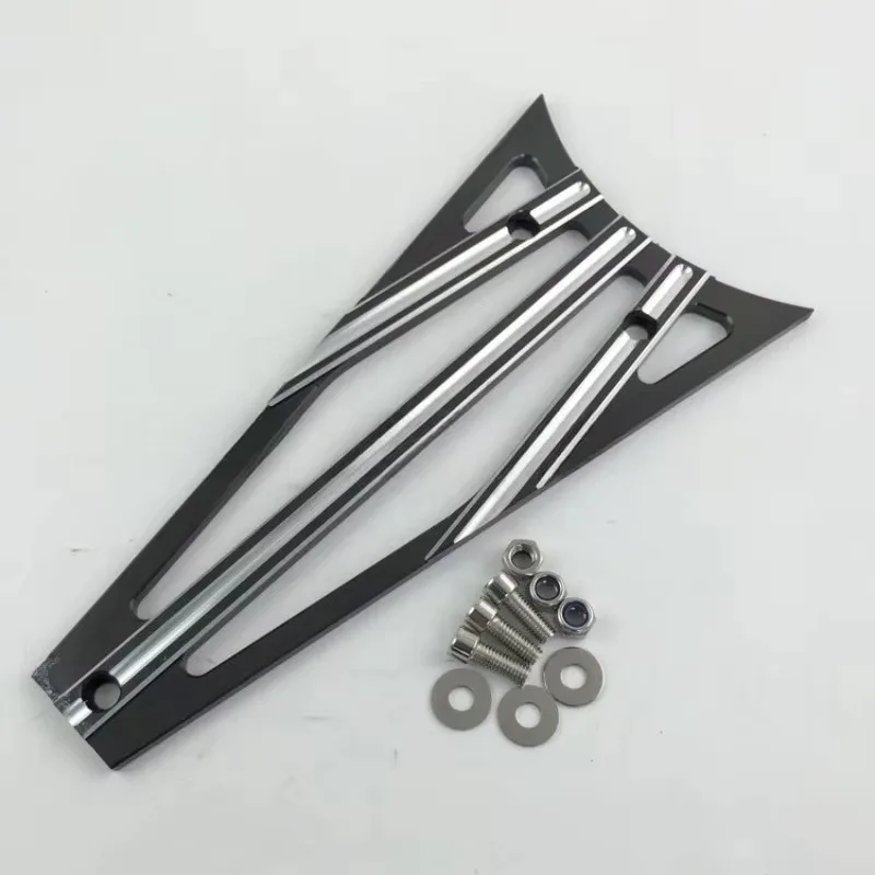 

Uiz для Harley Touring Road King Electra Street Glide 09-13, аксессуары для мотоциклов, рама с ЧПУ, гриль, черный алюминий