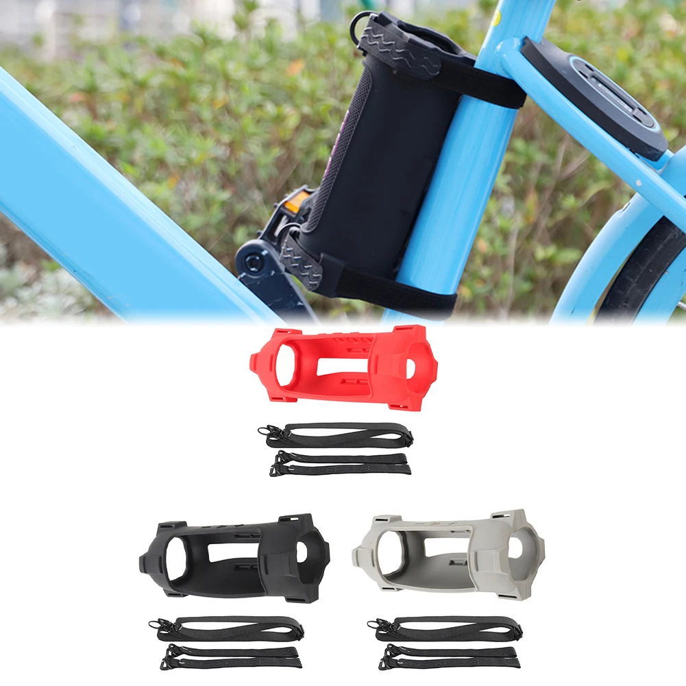 

Silicone Case For JBL Flip 7 Speaker Solid Color Portable Non-slip Protective Cover With Shoulder Strap Speaker Accessories