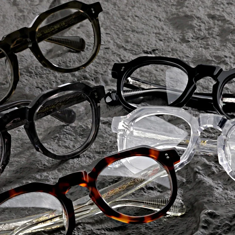 

Retro Eyeglasses Acetate Eyeglass Frame Women High Quality Optical Prescription Spectacle Frame Men Myopia Presbyopia Eyewear