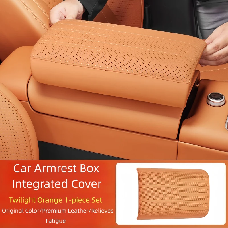 Fit for BYD Leopard 7 Titanium 7 Modified Car Armrest Box Leather Protective Cover Upgrade Part Car Armrest Box Integrated Cover