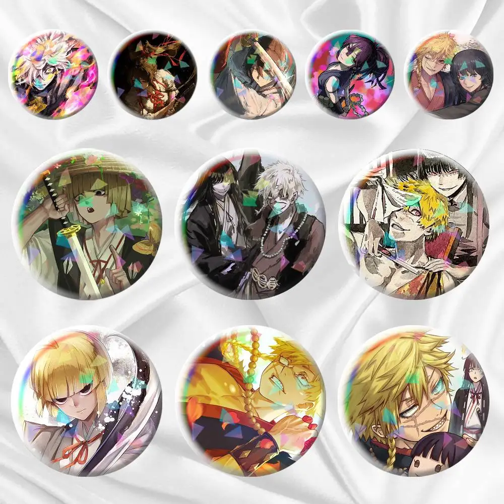 

hell paradise Anime 75mm 44mm 25mm Brooch Backpack Hat Pins Accessories Toys Badge