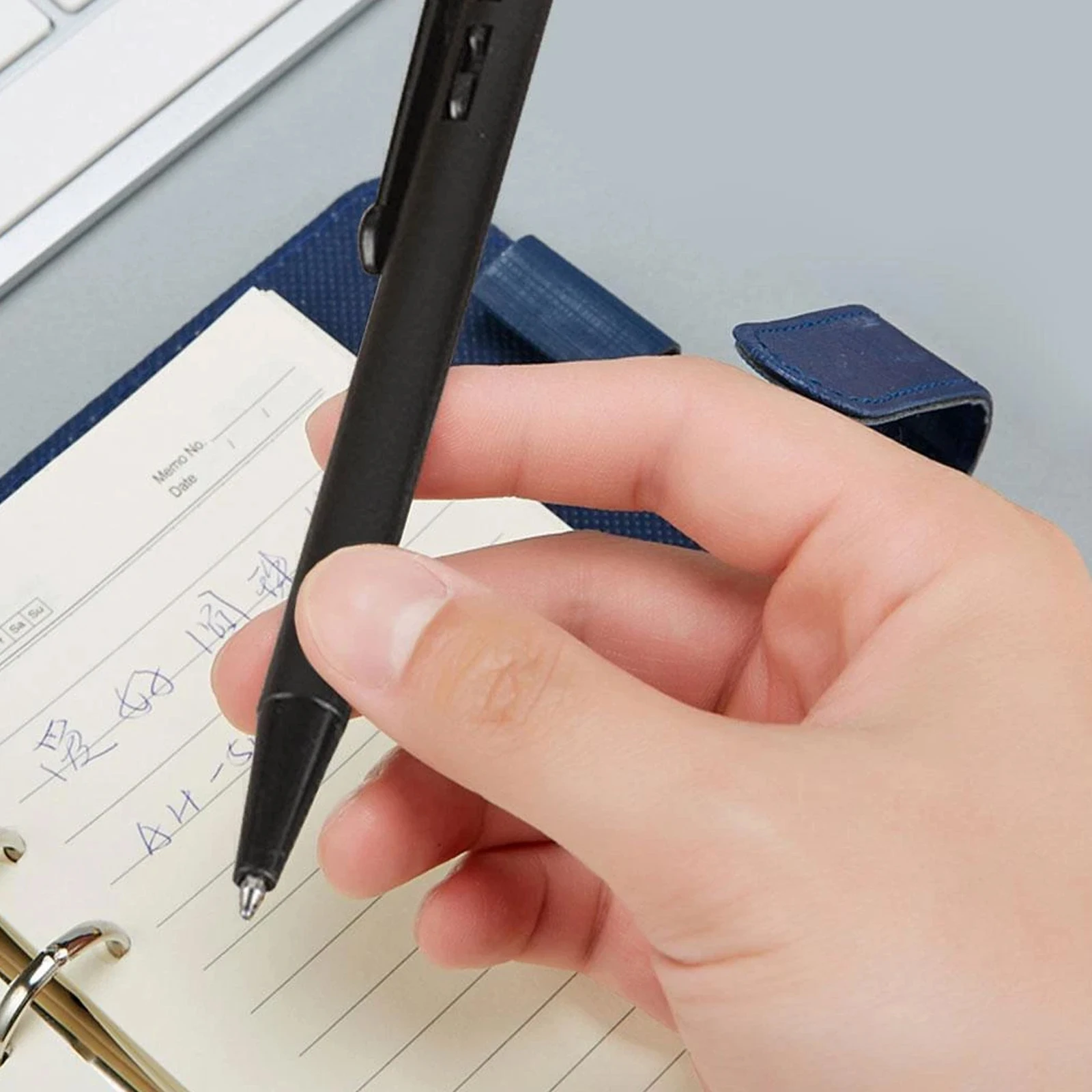 1/3/5/10-teiliges Mini-Kugelschreiber-Set – 0,5 mm schwarze Tinte, Druckknopf, einziehbar, sanftes Schreiben für Büro, Schule, Studenten, Unternehmen – Detail 5