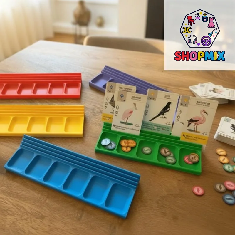 Dual‑Purpose Board Game Organizer Tray, Marking & Classification Card Holder, Desktop Accessory Rack For Storing Game