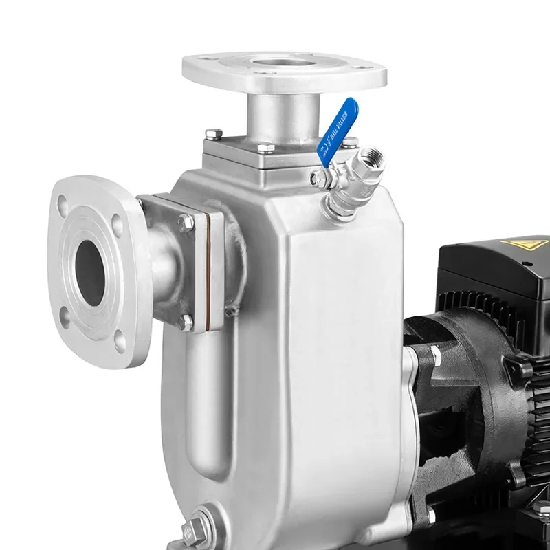 Self-priming non-clogging sewage self-priming sewage pump, wastewater treatment septic tank horizontal
