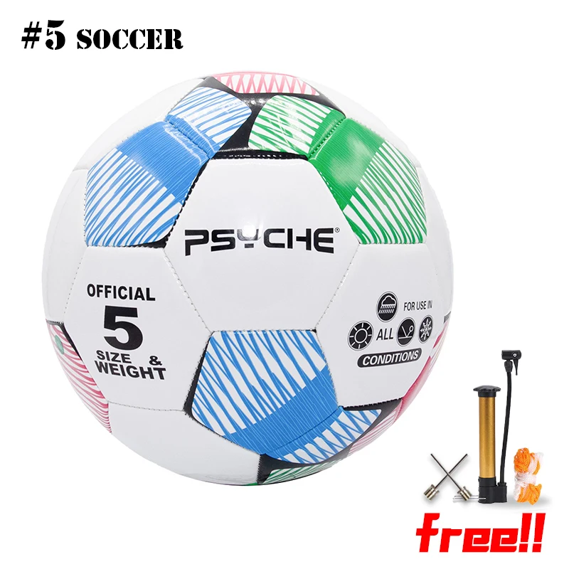 공식 사이즈 5 축구공 TPU 소재 부틸 블래더 미끄럼 방지 그립 전천후 방수 공기 밀폐형 프로 경기용