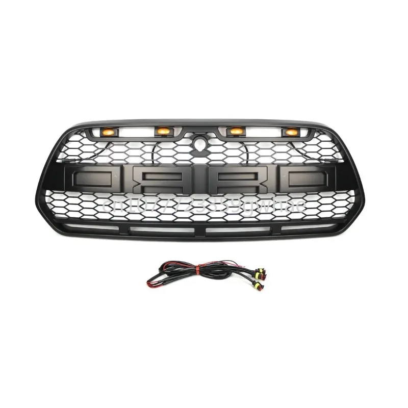 2015-2018 LED front bumper center grille mesh honeycomb racing radiator grille suitable for Ford Transit