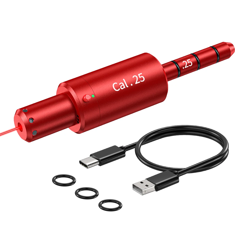 CAL.25 dual-purpose magnetic suction laser training bullet, red dot laser training bullet, dry powder laser training bullet