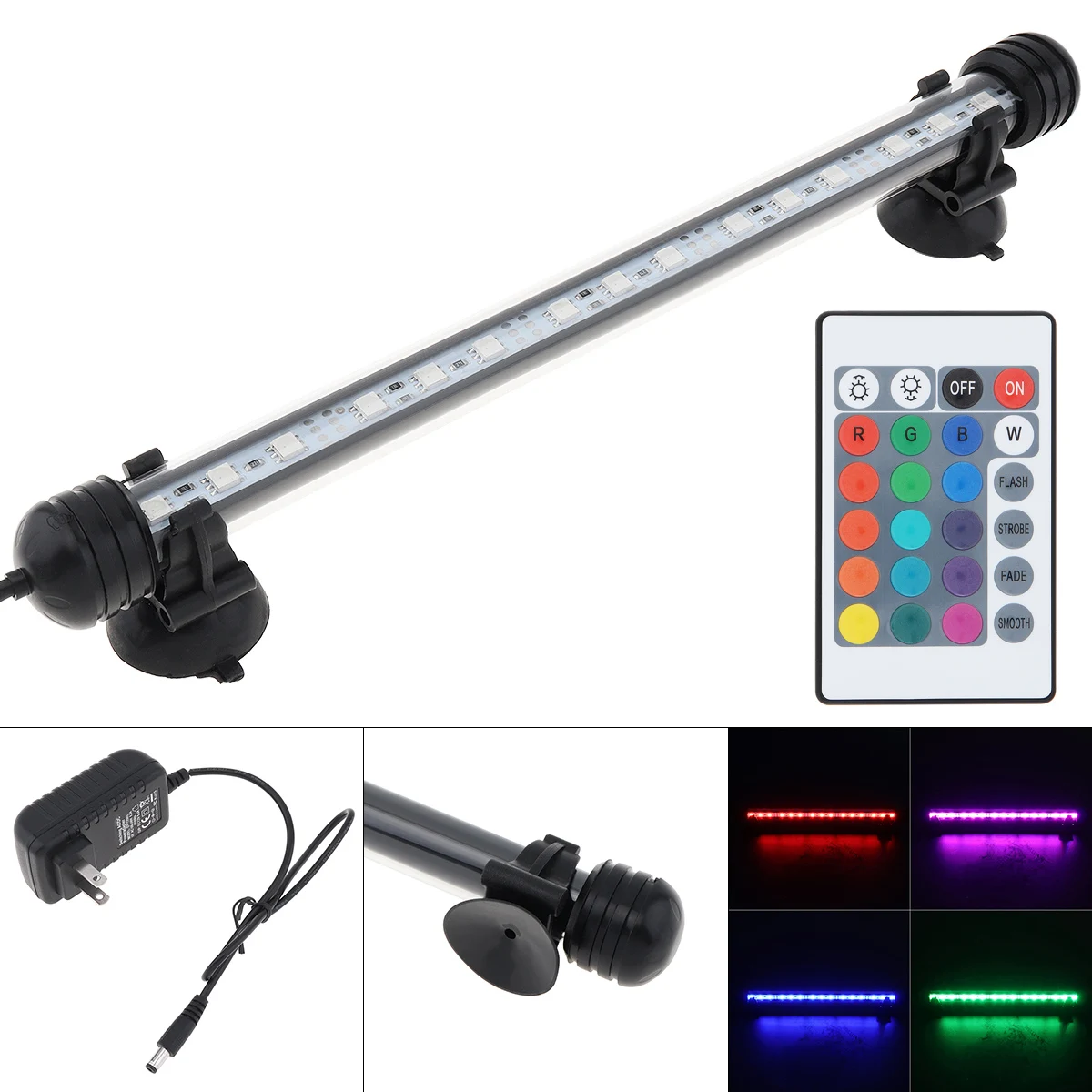 

Светодиодный барный светильник для поп-аквариума, водонепроницаемый подводный светильник для аквариума, декор, 220 В, погружной водонепроницаемый светильник с дистанционным управлением