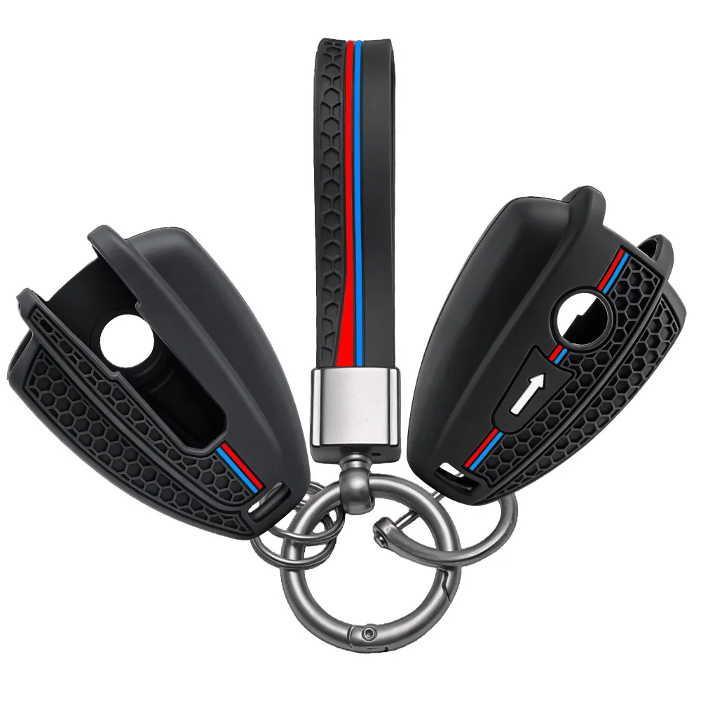 Keychain Silicone Motorcycle Key Case Protector Keyless Cover For BMW R 18 Classic 100 Years R18B R18 B/Roctane/Transcontinental