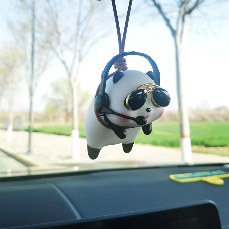 Cute Pig Car Accessorie Swing Pig Car Pendant Auto Rearview Mirror Pendants Birthday Gift Auto Decoraction Ornaments Coche