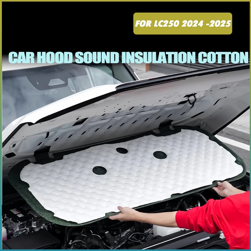 

Car Hood Sound Insulation Cotton Fit for Toyota Prado LC250 2024-2025 Modified Auto Cabin Noise Reduction Upgrade Accessories