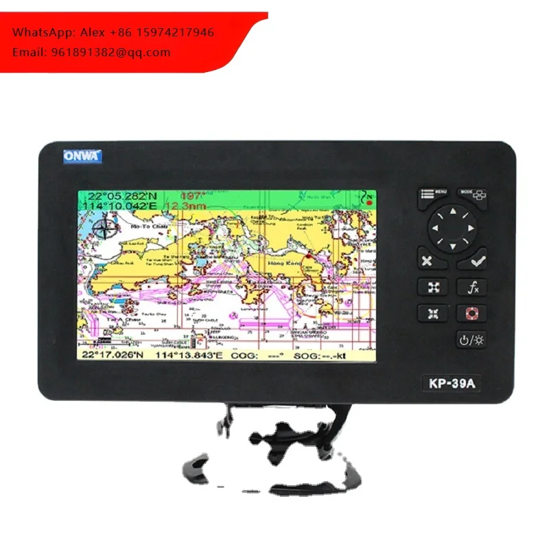 

GPS-картоплоттер ONWA KP-39A 7 дюймов с транспондером AIS класса B, обновленная версия K-Chart и C-Map