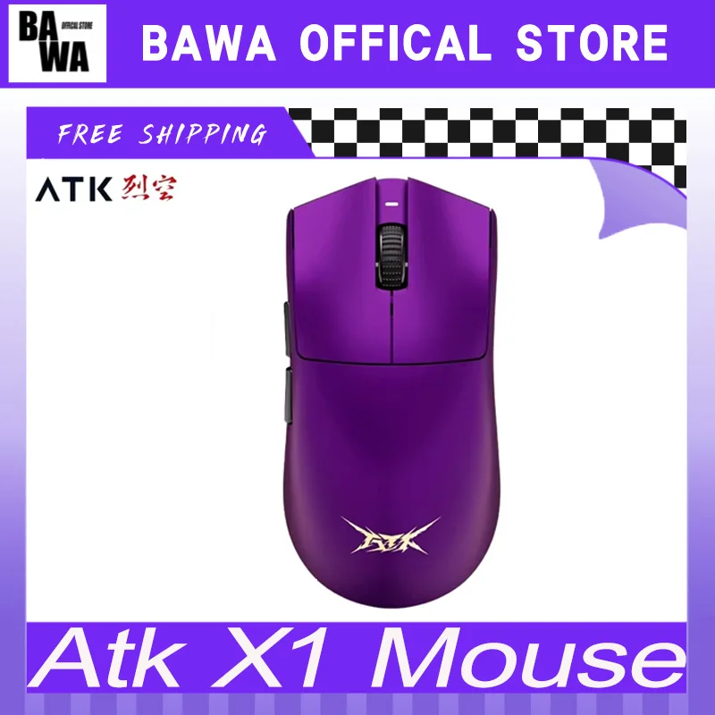 

Atk X1 Ultimate Wireless Gaming Mouse X1 Nealink Dual 2.4g Paw3950 Ultra 8k 42000dpi Lightweight Ergonomics Pc Esports Fps Mouse